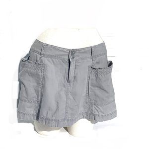 Y2k Abercrombie & Fitch Gray Cotton Mini Skirt